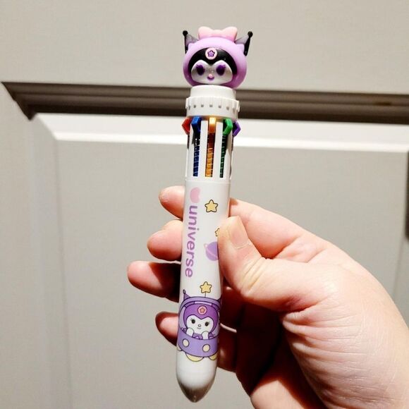 Brand New Set Of 4 Kuromi Multi Color Pens - Picture 2 of 7